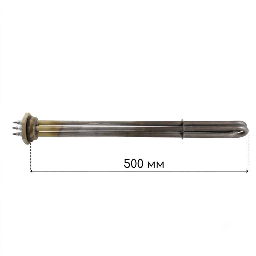 Блок ТЭН 3,0кВт для масла (500мм) G2" (3*тэн 100 А 13/1,0 Z) 220/380В Блок ТЭН 3,0кВт для масла (500мм) G2" (3*тэн 100 А 13/1,0 Z) 220/380В – фото 8